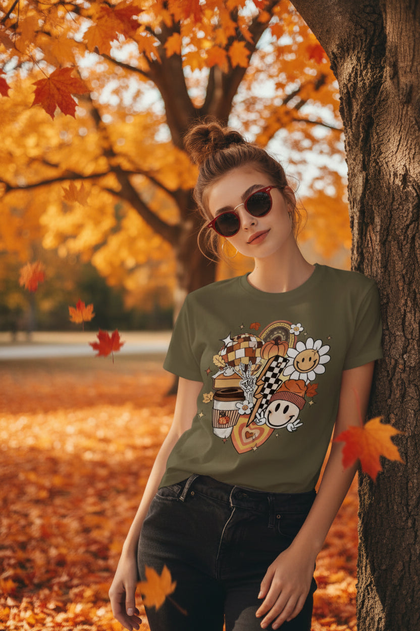 Fall Collage T-Shirt -TB
